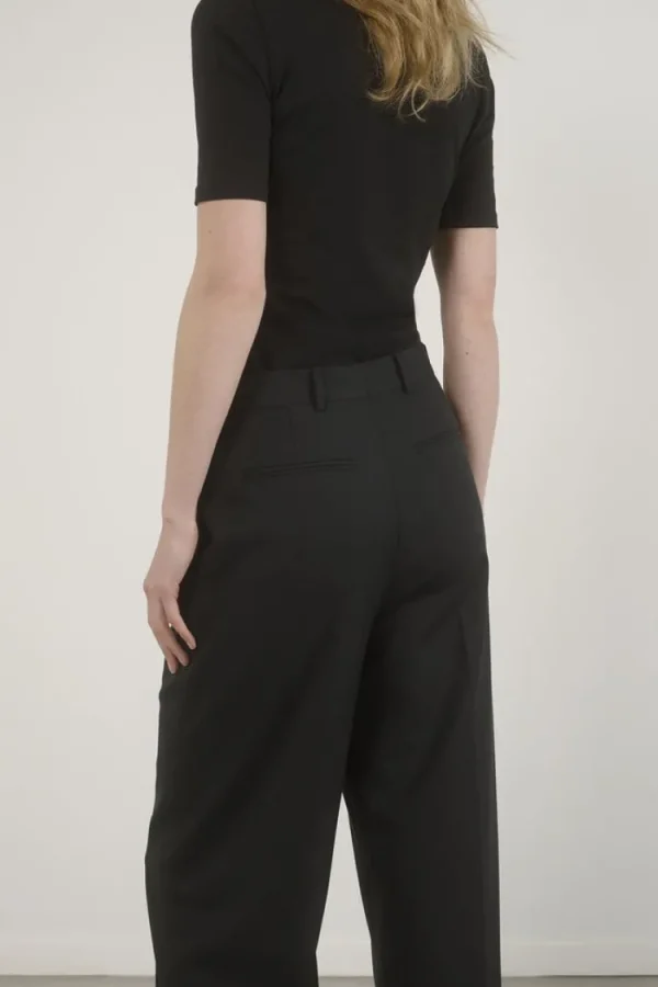 From Herman Wide Leg Trousers Black Fashion