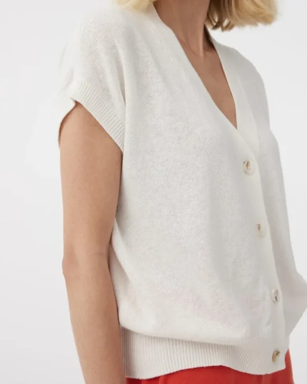 Knit-ted Yuna Cardigan Off+White Best