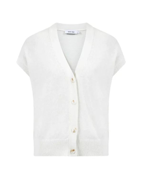 Knit-ted Yuna Cardigan Off+White Best